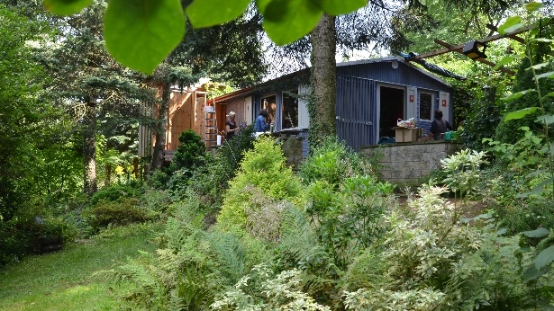 Haus im Grünen auf dem EKP-Gelände in Struppen.