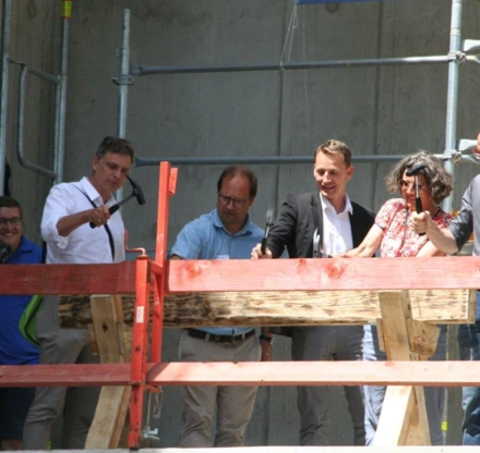 Richtfest Hammerschlag