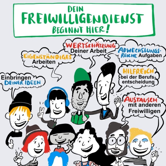 Freiwilligendienst Plakat