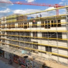 Rohbau von Westen Dritte Etage