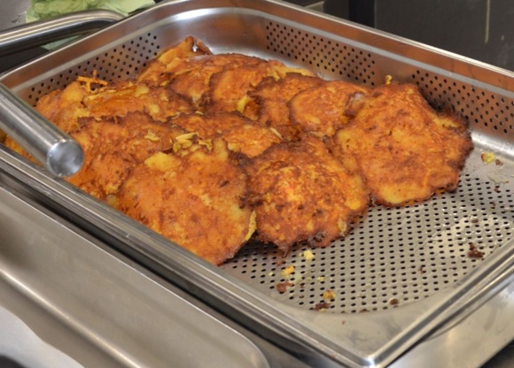 Kürbispuffer frisch zubereitet