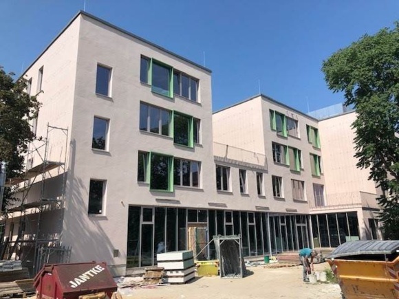 Neubau von Osten nach Fertigstellung